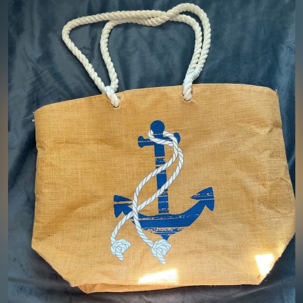Large anchor beach bag